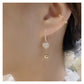 Pendientes colgantes de corazón brillante para mujeres