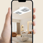 Ventilador de techo LED moderno 2 en 1 con luz