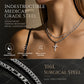 Collar de Cadena con Cruz de Doble Capa