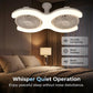 💡🌀 ¡50% OFF! Ventilador de Techo LED Doble Cabeza con Luz – 2 cabezas independientes, 3 velocidades y control remoto – Perfecto para habitaciones grandes ✨