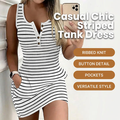 Vestido Bodycon de Tirantes a Rayas para Mujer