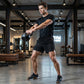 🏃  Pantalones cortos atléticos transpirables - bolsillos con cremallera, cintura elástica y secadora rápida