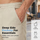 Pantalones de Lino con Cordón Casual para Hombre