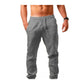 Pantalones de Lino con Cordón Casual para Hombre