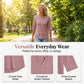 Top de Punto Waffle Transpirable Casual para Mujer