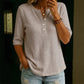 Top de Punto Waffle Transpirable Casual para Mujer