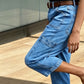👖 ¡OFERTA POR TIEMPO LIMITADO 50% OFF! ✨ Pantalones Vaqueros Cortos Elásticos Casuales para Mujer – Corte Barril, Cintura Media, Múltiples Bolsillos 🌿