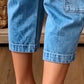 👖 ¡OFERTA POR TIEMPO LIMITADO 50% OFF! ✨ Pantalones Vaqueros Cortos Elásticos Casuales para Mujer – Corte Barril, Cintura Media, Múltiples Bolsillos 🌿