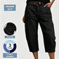 👖 ¡OFERTA POR TIEMPO LIMITADO 50% OFF! ✨ Pantalones Vaqueros Cortos Elásticos Casuales para Mujer – Corte Barril, Cintura Media, Múltiples Bolsillos 🌿