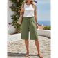 ⏳Oferta por Tiempo Limitado⏰ Shorts Casuales con Cordón para Mujer – Ligeros, Pierna Ancha, Cintura Ajustable 🌿