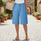 ⏳Oferta por Tiempo Limitado⏰ Shorts Casuales con Cordón para Mujer – Ligeros, Pierna Ancha, Cintura Ajustable 🌿