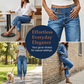 👖 ¡50% DTO. AHORA! 💙 Jeans Cortos de Pierna Ancha para Mujer – Cintura Alta con Botones y Corte Relajado – Denim Elástico, Perfecto para Looks Casuales o Chic ✨🌸
