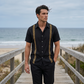 👔50% OFF!✨ Conjunto de 2 Piezas Transpirable de Camisa y Pantalón para Hombre