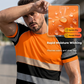 ⏰¡Oferta de Verano 50% OFF!!👕 Playera Deportiva de Bloques de Color Fluorescente para Hombre – Alta Visibilidad, Transpirable, Para Correr y Entrenar ✨