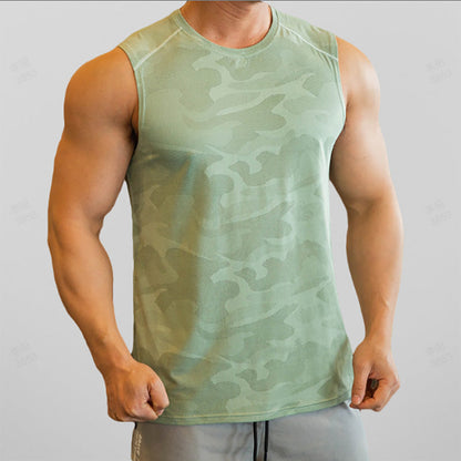 Camiseta Sin Mangas Transpirable para Entrenamiento de Hombre