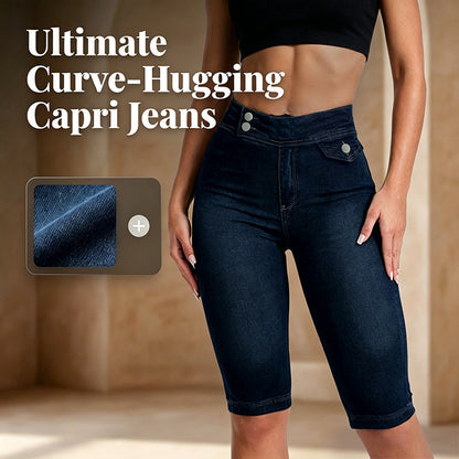 Jeans Capri Ajustados para Mujer