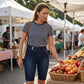 Jeans Capri Ajustados para Mujer
