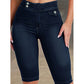 Jeans Capri Ajustados para Mujer