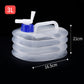 Contenedor de Agua Plegable con Grifo Dosificador para Camping y Exteriores