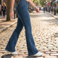 ⏳Oferta por Tiempo Limitado 50% DTO⏰Jeans Acampanados Clásicos de Corte Slim y Tela Elástica para Mujer👖