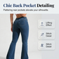 ⏳Oferta por Tiempo Limitado 50% DTO⏰Jeans Acampanados Clásicos de Corte Slim y Tela Elástica para Mujer👖
