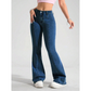 ⏳Oferta por Tiempo Limitado 50% DTO⏰Jeans Acampanados Clásicos de Corte Slim y Tela Elástica para Mujer👖