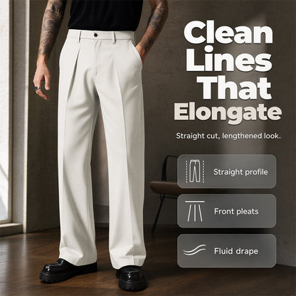 🎉 Venta 2026 — ¡Más de 50,000 Vendidos!💞 Pantalones de Pierna Recta con Caída Suave para Hombre👖