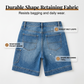 Shorts Bermuda de Mezclilla de Tiro Medio con Bolsillos para Mujer