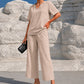 🥳2026 HOT SALE🥳💞50K+ SOLD!✨ 💝  Women's V-Neck Top & Wide-Leg Pants Set👚👖