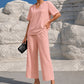 🥳2026 HOT SALE🥳💞50K+ SOLD!✨ 💝  Women's V-Neck Top & Wide-Leg Pants Set👚👖