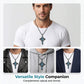 🥳¡VENTA CALIENTE 2026!🥳💞¡Más de 50K Vendidos!✨💝 Colgante Cruz Statement – Corona de Espinas, Incrustación de Piedra Azul, Estilo Vintage 💛