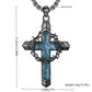 🥳¡VENTA CALIENTE 2026!🥳💞¡Más de 50K Vendidos!✨💝 Colgante Cruz Statement – Corona de Espinas, Incrustación de Piedra Azul, Estilo Vintage 💛