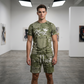 🎉 ¡TIEMPO LIMITADO 50% OFF! 👕 Conjunto de Camiseta y Shorts con Estampado Falso Denim para Hombre – ¡+33K Vendidos! Estampado Digital 3D y Comodidad Todo el Día 🧢