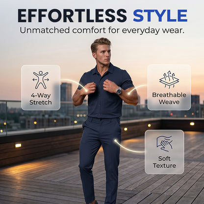 Conjunto de Dos Piezas Ligero Traje Casual para Hombre