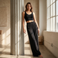 Pantalones Casuales de Pierna Ancha para Mujer