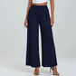 Pantalones Casuales de Pierna Ancha para Mujer