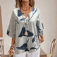 Top Estampado Casual de Corte Holgado para Mujer