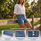 Shorts de Mezclilla Elásticos Casuales para Mujer