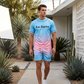 🌊 Venta 2026 — ¡Más de 82,000 Vendidos!🔥 Conjunto Casual de 2 Piezas Estampado de Verano para Hombre