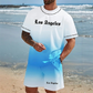 🌊 Venta 2026 — ¡Más de 82,000 Vendidos!🔥 Conjunto Casual de 2 Piezas Estampado de Verano para Hombre