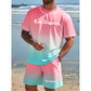 🌊 Venta 2026 — ¡Más de 82,000 Vendidos!🔥 Conjunto Casual de 2 Piezas Estampado de Verano para Hombre