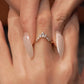 Anillo Minimalista con Piedra Corte Esmeralda