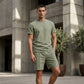 Conjunto Casual de Camiseta Ligera y Shorts para Hombre