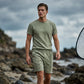 Conjunto Casual de Camiseta Ligera y Shorts para Hombre