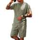 Conjunto Casual de Camiseta Ligera y Shorts para Hombre