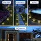 Luces Solares de Suelo para Jardín y Exteriores – Lámparas LED Impermeables de Acero Inoxidable