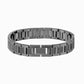 Unisex Stainless Steel Textured Link Bracelet