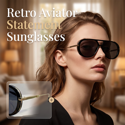 Lentes de Sol Retro con Arazón Estampado de Leopardo