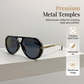 Retro Leopard Print Frame Sunglasses