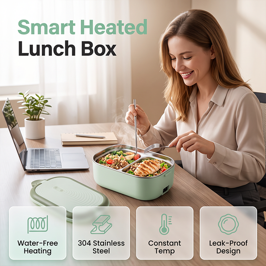 📢📢50% DE DESCUENTO!! ⏰Lonchera Eléctrica Portátil con Calentamiento Sin Agua